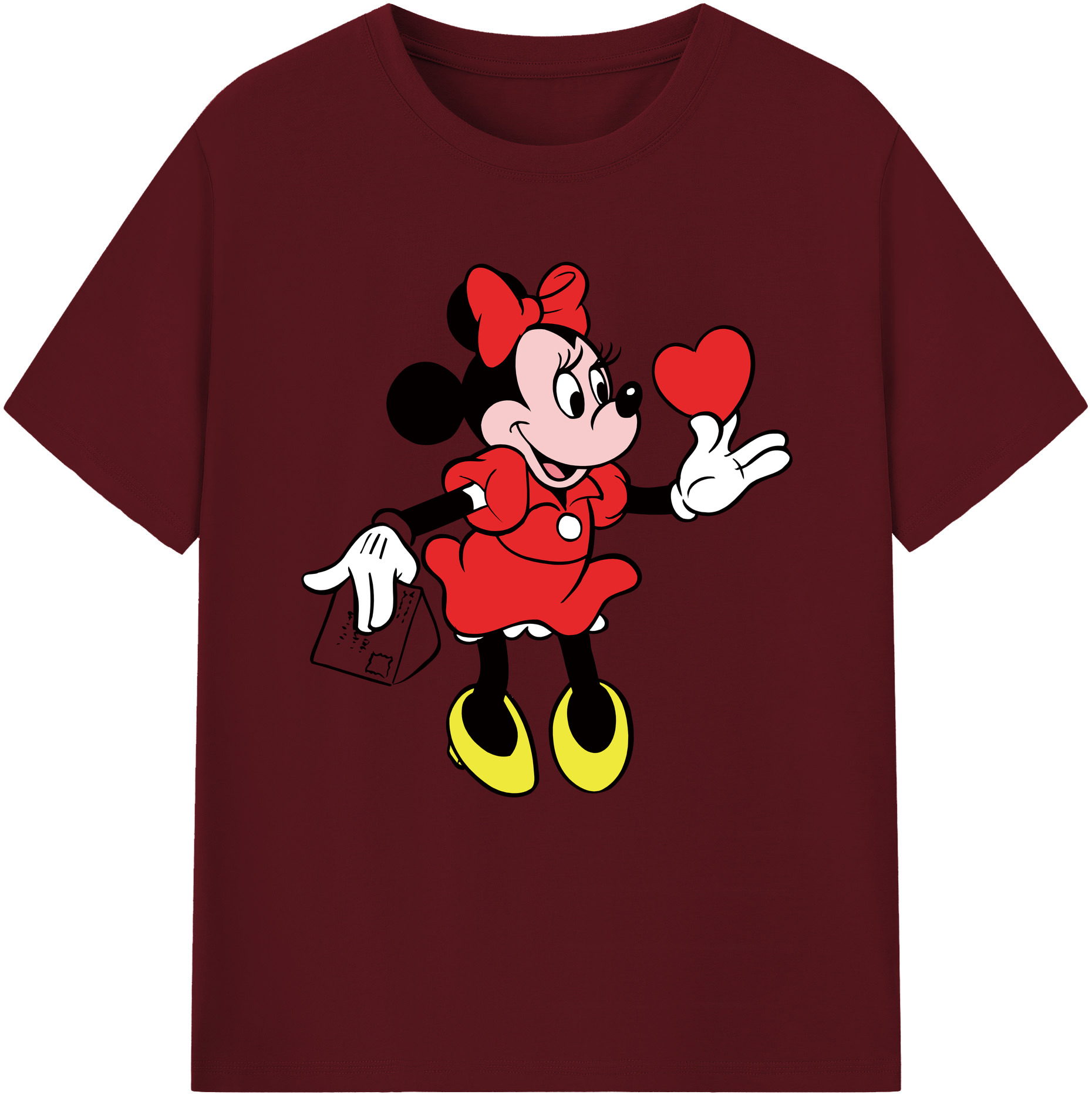（画像用） ミッキーマウス Mickey Mouse 綿100％半袖Tシャツ（フロントプリント）